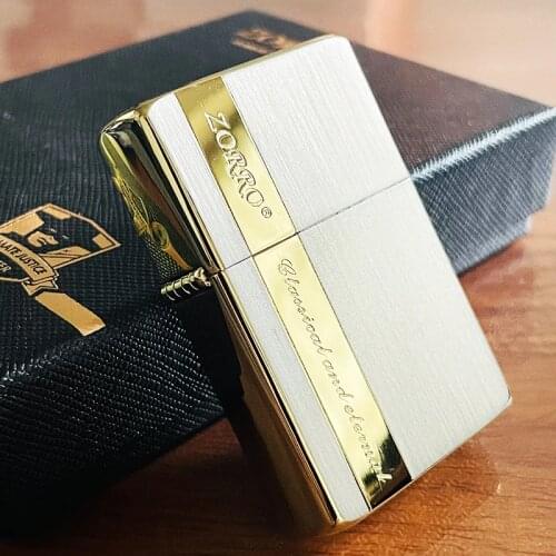 Honest Kerosene Lighter Fashion Creative Oil Stainless Steel Brushed Ice Surface Smoking Tool Kitchen Supplies Cigarettes Gift