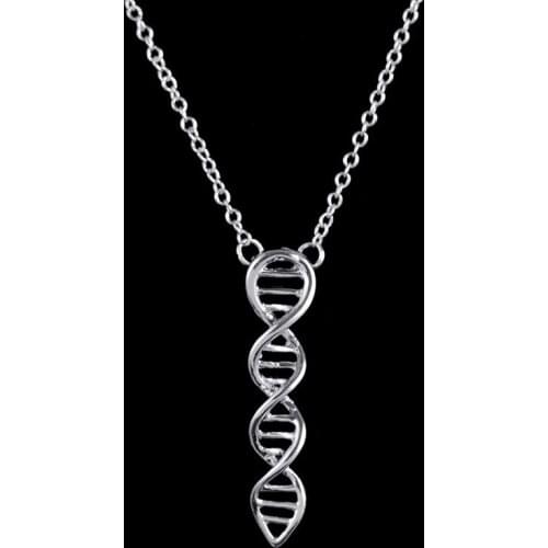Chemical Molecules Pendant DNA Biochemistry Molecular Helix Necklaces For Women Biology Science Necklace Jewelry Teacher Gift