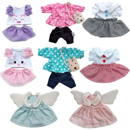 Doll Clothes Fits 30cm Le Sucre Rabbit Plush Doll and 1/6 BJD Doll Dress Hoodie Couple Suit Dolls Accessories
