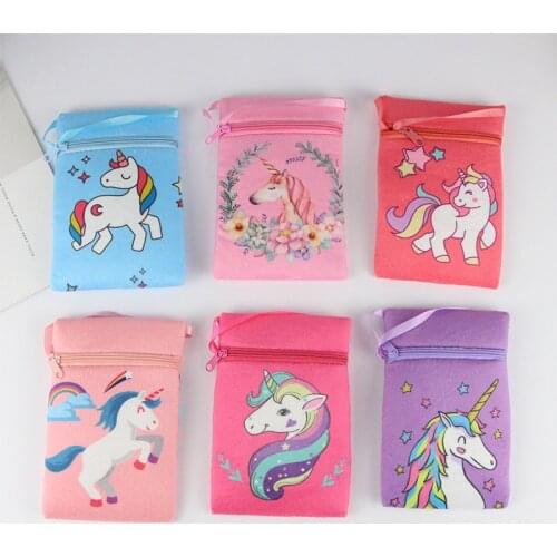 M321 Cartoon Lovely Mini Childrens Small Bag Unicorn Printing Cute Messenger Bags