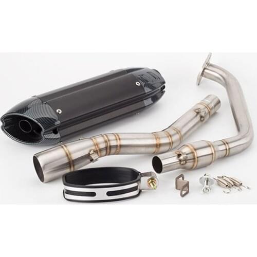 Motorcycle modified exhaust pipe R15V2 YZF-R15V3 front section catalyst front section half back pressure silencer