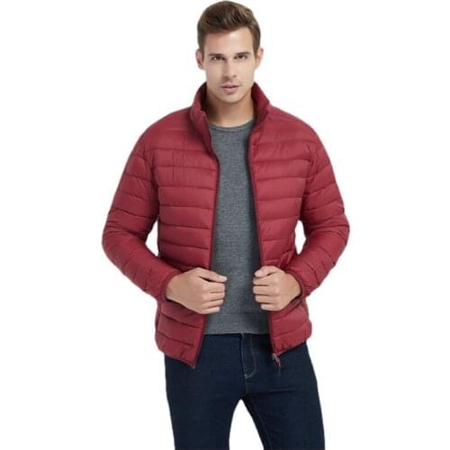 2021Mens Jacket Winter Stand Collar Lightweight Warm Cotton Jacket Casual Fashion Mens Clothing Jackets Windbreaker Body Suit