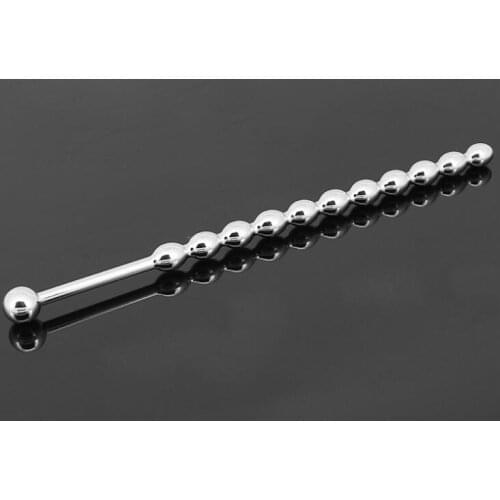 Latest Male Stainless Steel Urethral Sounding Stretching Stimulate Bead Dilator Penis Plug Adult BDSM Sex Toy Product 903