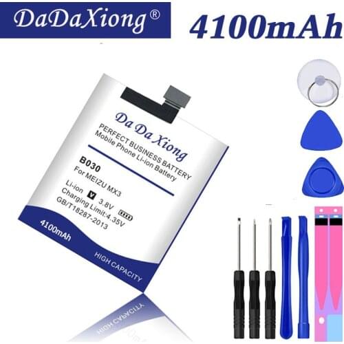 Original Da Da Xiong 4100mAh B030 Battery for Meizu MX3 M351 M353 M355 M356 MX 3 Cell Phone Battery