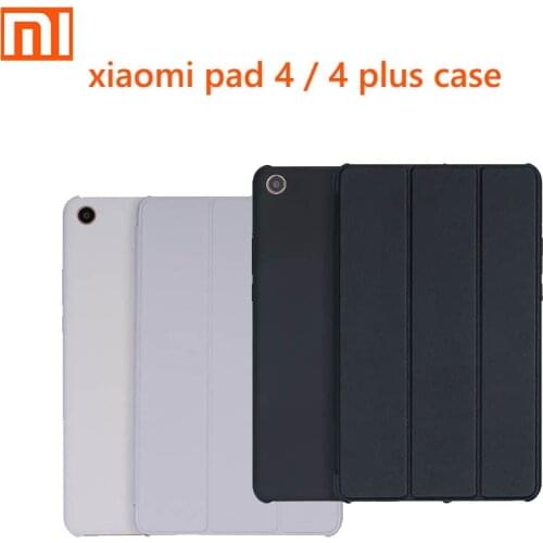 Original book case for xiaomi Pad 4 Smart black / gray / red case Smart Flip Protecter PC + PU material for Xiao Xiaomi mi 4 pad