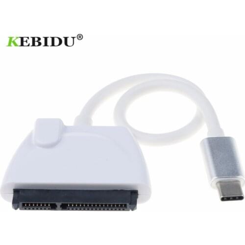Kebidu USB 2.0 to SATA Cable Converter Adapter 7+15PIN Serial ATA III to USB 3.0 Adapters For 2.5" SATA HDD SSD Hard Drive HOT