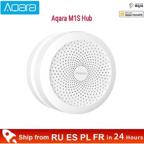 2021 Newest Aqara M1S Hub Gateway 3 Zigbee 3.0 Wifi With RGB Night Light Speaker Smart Home For Xiaomi Mijia APP Mi Home Homekit