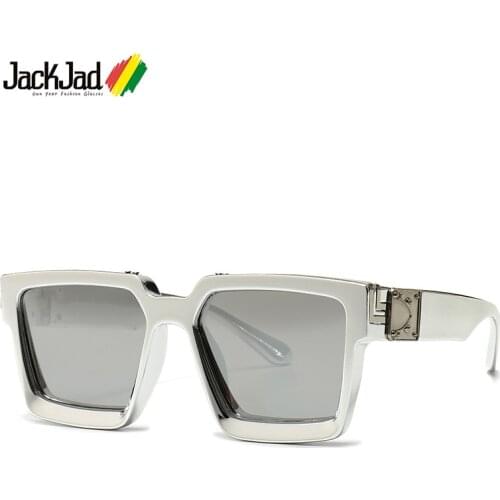 JackJad 2020 Fashion Luxury Decoration Square Style Sunglasses Tint Candy ins Cool Brand Design Sun Glasses Oculos De Sol 86229