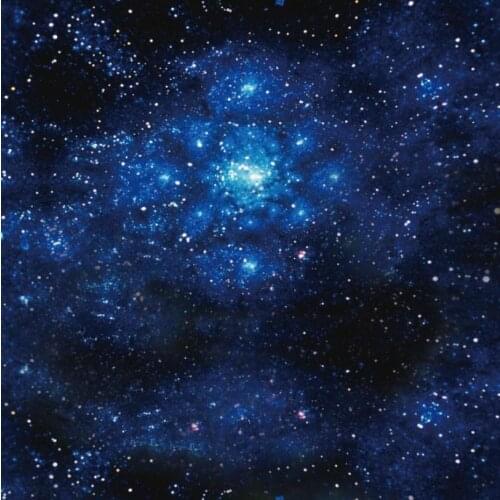 U 4129 full sky stars hanging around the universe stretch ceiling film with ceiling lamp PVC Ceiling film with optic fiber led