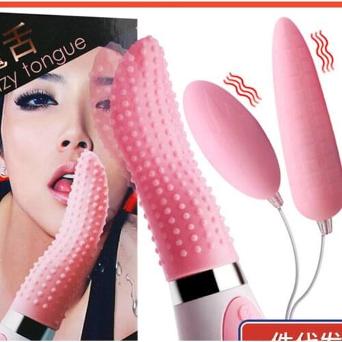 Tongue Vibrator Sex Toys For Woman AV Magic Wand Vibromasseur Clitoris Puissant Vibrators For Women Sextoy Vibrating Eggs Sex To