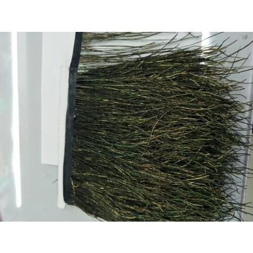 High quality wholesale high quality 1 yards natural Peacock feather Ribbon decorative 5-7inch/12-16cm Width stage performance