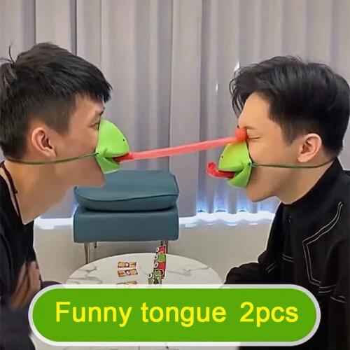 Funny birthday gifts wonderful creative entertainment trickery novel toys boys Games Prank toy frog tongue games for children