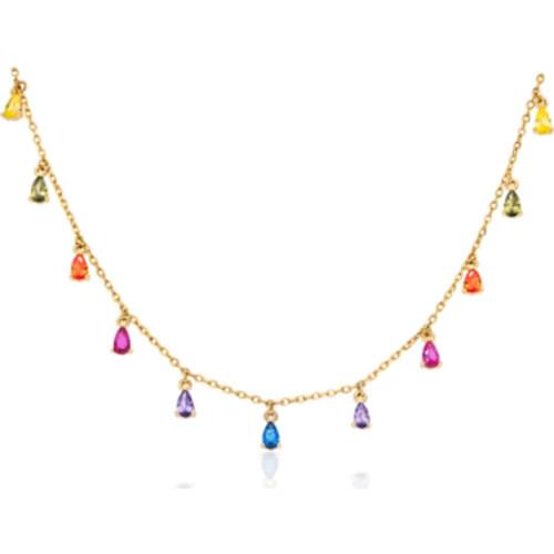 CANNER Stars Moon Real 925 Sterling Silver Necklace For Women 2020 Jewelry Pearl Fancy Diamond Chain Choker Necklace Bijoux