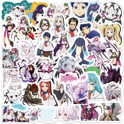 10/50pcs New Anime What about Reincarnation Into Spider Graffiti Stickers Decorate Suitcase Notebook Skateboard PVC Sticker