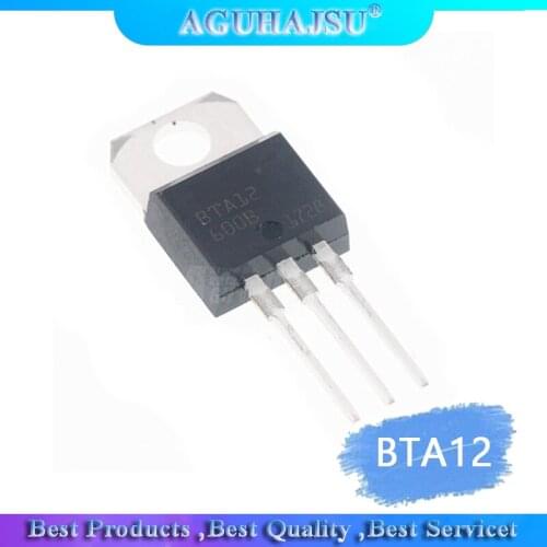 10PCS BTA12-600B TO-220 BTA12-600 TO220 BTA12 new and original IC