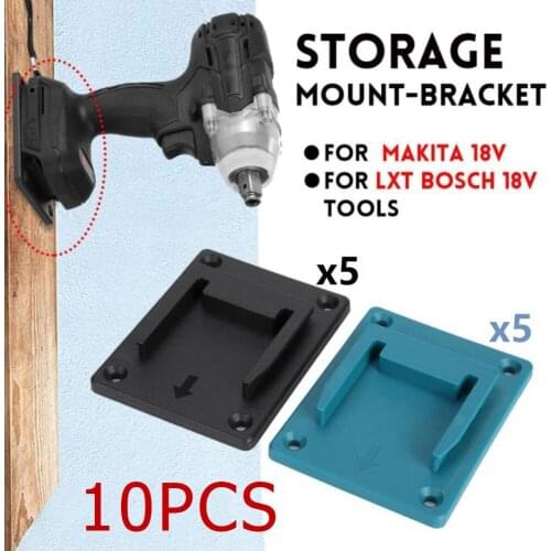 10 Pcs Electric Tool Holder Wall Mount Bracket For Bosch 18V Battery Electric Drill Accessories