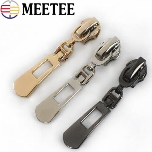 10pcs Zipper Sliders for 3# 5# Resin Nylon Metal Zippers Auto Lock Zips Head Puller Zip Repair Kit DIY Garment Accessories