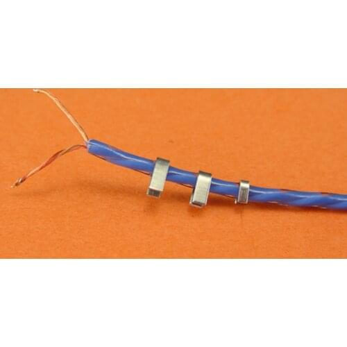 100 pcs Ear headphones shell wire fixed Headphone repair parts and materials production U-shaped iron clasps Line card bit