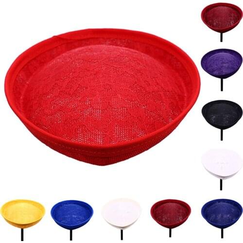 14.5*19.5*3.5CM TH033 fascinator millinery sinamay base with lace cocktail for church party wedding DIY hairstyle 2pieces/lot