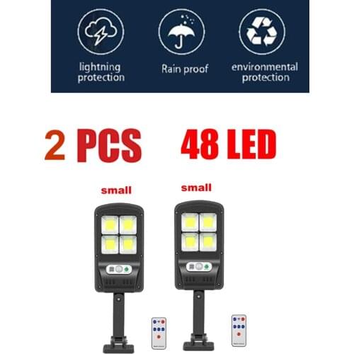 2 pcs tabular oblong 120LED Solar Light PIR Motion Sensor solar Wall Lamp Outdoor Waterproof security lighting For Garden Decora