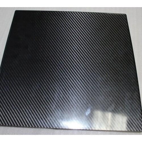 245mm*245mm*1.5mm light weight carbon fiber sheet with 3k twill weave