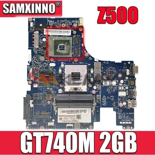 Akemy VIWZ1_Z2 LA-9063P Main Board For Lenovo IdeaPad Z500 Notebook PC Motherboard 15 Inch DDR3 GT740M 2GB Discrete Graphics
