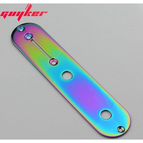 Chameleon Rainbow Brass Electric Guitar Control Plate for TL Parts Replacement Guitar Accessories