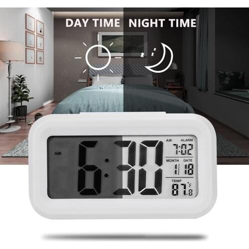 Alarm Clock Large Display With Calendar For Home Office Table Clock Snooze Electronic Kids Clock LED Desktop Digital Clocks