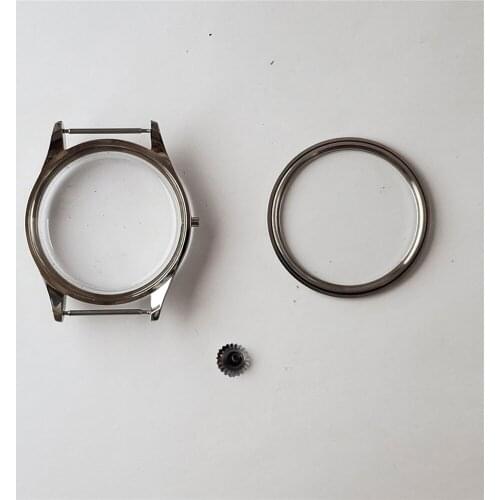 For ETA 6497/6498/st3600 Watch Movement 42mm Stainless Steel Watch Case Shell Watch Cover Repair Parts