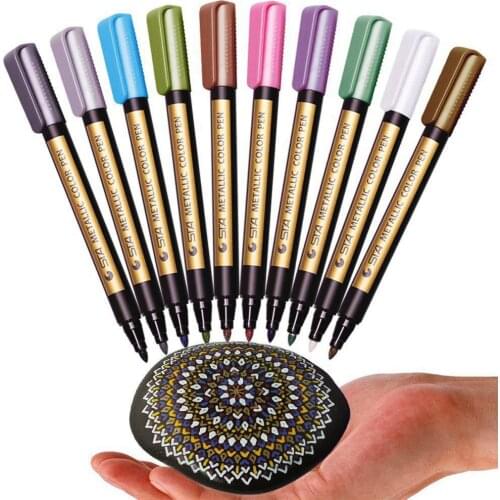 Color metal marker pen paint pen hand-painted water-based tasteless DIY photo album hand account writing student school design