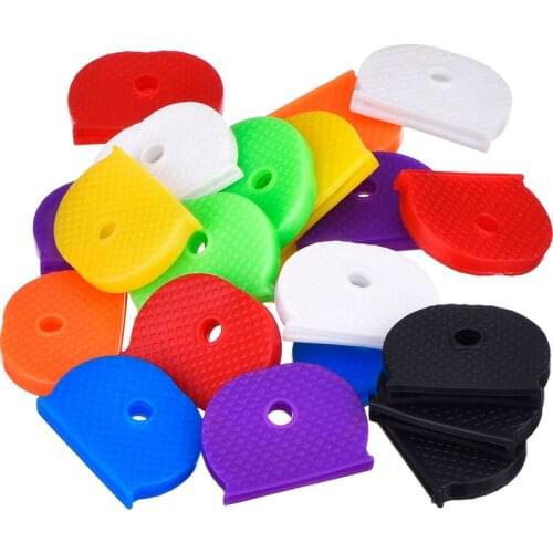 Hot kf-24 Key Caps With Flexible Key Cover For Easy Identification Of Door Keys, Multicolor