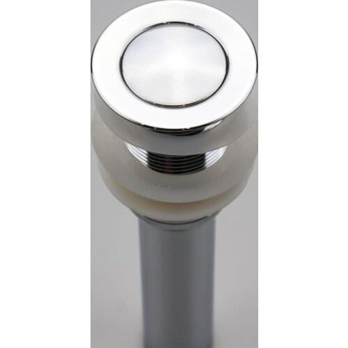 Chrome Bathroom Lavatory Vessel Basin Sink Pop Up Drain Without Overflow KD208