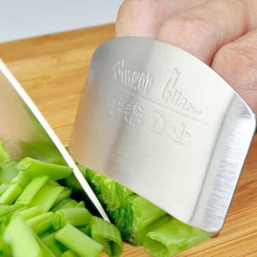 Creative Stainless Steel Finger Hand Protector Guard Chop Safe Slice Knife Finger Protection Kitchen Tool Knives & Accessories