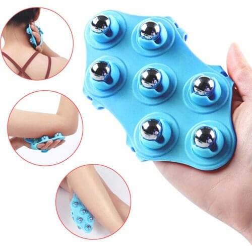 Full Body Massager Muscle Magnetic Beads Relaxation Instrument Magnetic Head And Neck Stainless Roller Muscle Stimulator