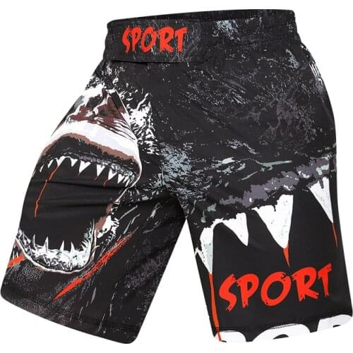 Men Muay Thai MMA Shorts 2021 Summer New Fashion Training Wear Running Fitness Sport Pant Breathable