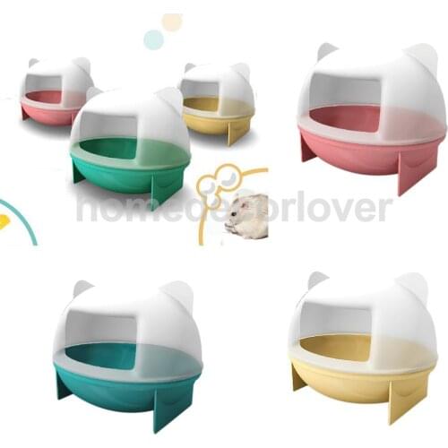 Mouse Hamster Gerbille Pet Bathroom Bath Cage Box Hamster Toy Toilet 3 Colors