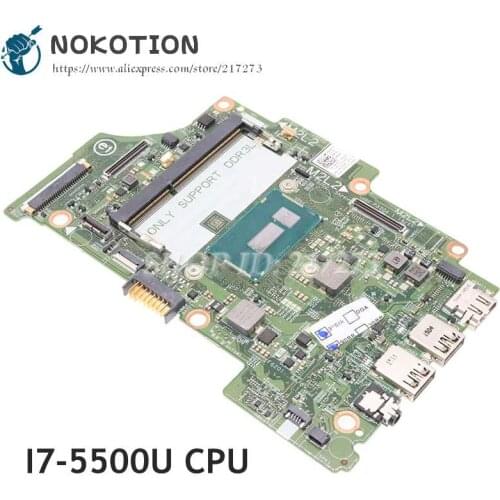 NOKOTION CN-08H90T 08H90T Mainboard For Dell Inspiron 7348 7352 7558 Laptop Motherboard 13321-1 8X6G1 I7-5500U CPU DDR3L