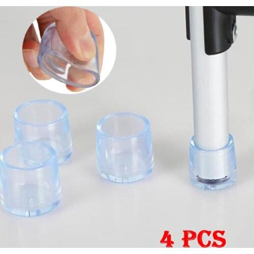 Brand New 4pcs Rubber Chair Leg Caps Non-slip Table Foot dust Cover Socks Floor Protector pads Pipe Plugs Furniture feet