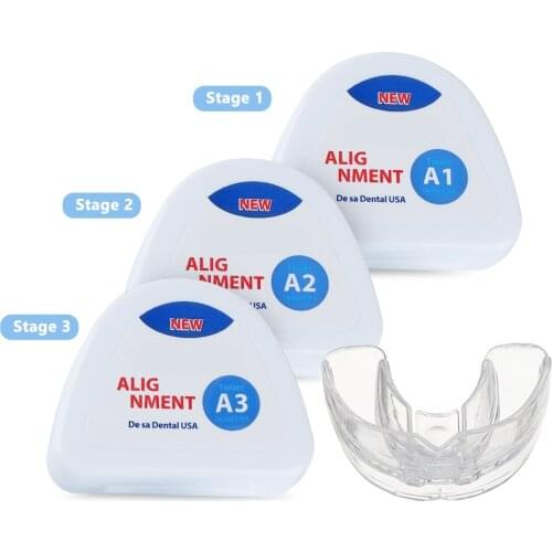 Teeth Braces Orthodontic Dental Aligner Mouth Tray Kit teeth Alignment Caps Invisible Corrector Frenillos Dentales Retainer