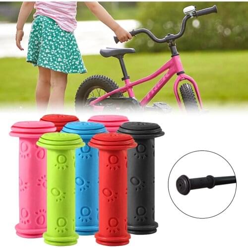 Rubber Bike Bicycle Handle Bar Grips Color Anti-skid Bicycle Tricycle Skateboard Scooter For Kids Children