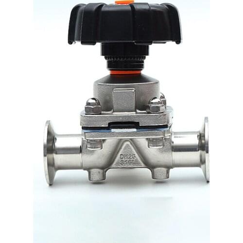 Fit 1-1/4" 32mm Pipe OD x 1.5" Tri Clamp Sanitary Diaphragm Valve SUS 316L Stainless Steel For Homebrew Beer Brewing
