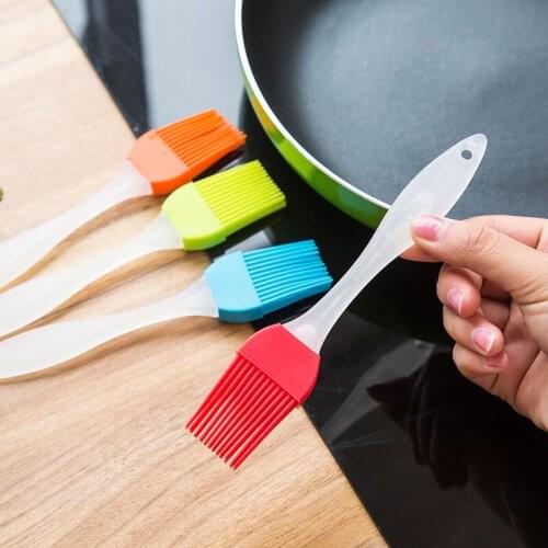 Silicone Pastry Brush Baking Bbq Basting Brush Baking Oil Brush Clear Handle Kitchen Tools Reposteria Hot Dropshipping