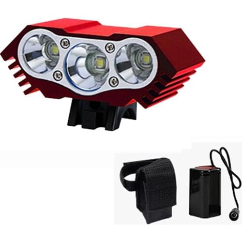 3xT6 LED Bicycle Light With Battery Pack Ultra Bright MTB Road Bike Front Lights Waterproof Safe Cycling Headlight Lamp BC0576