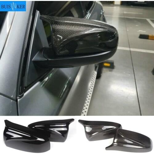 Carbon Fiber/ABS 2x Mirror Cover X5 X6 Car Side Rearview Mirror Cap Cover Shell Replacement For BMW X5 X6 E70 E71 2007-2013