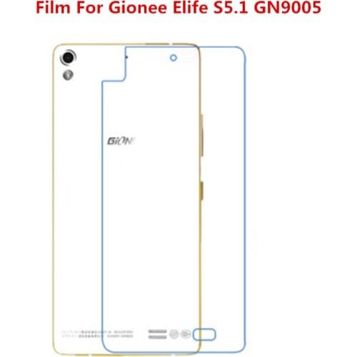 1/2/5/10 Pcs Ultra Thin Clear HD LCD Screen Protector Film With Cleaning Cloth Film For Gionee Elife S5.1 GN9005(Back Film)