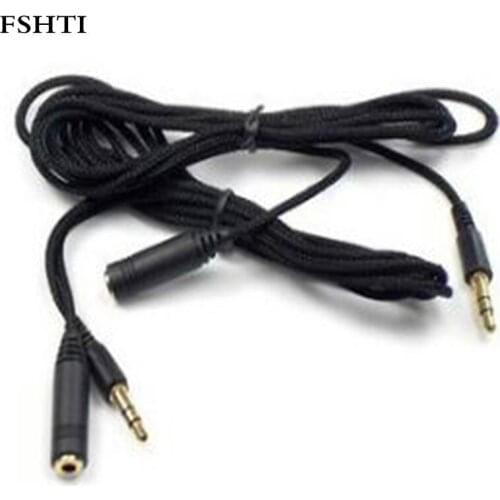 In stock!High Quality 1M 2M 3M 3ft 6ft 10ft 3.5mm Headphone Stereo Audio Female to Male Extension Cable Cord For Mp4 3 5 PHONE