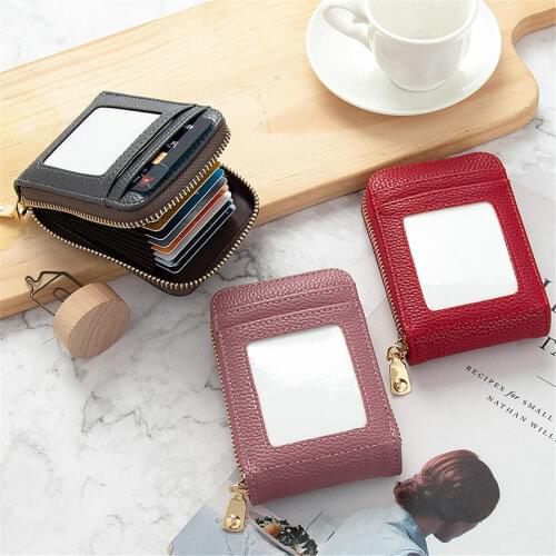 Women Men Rfid Blocking Pu Leather Wallet Credit Id Card Holder Coin Purse Business Passport Covers Holder Travel Accessories
