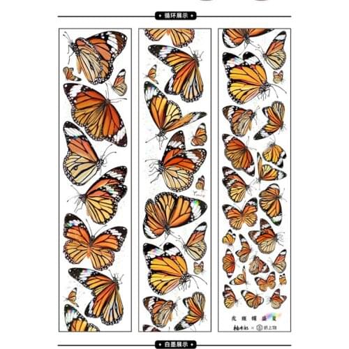 1 Loop Washi Tape Kawaii Tiger Butterfly Midsummer Paper Teak 50cm School Supplies