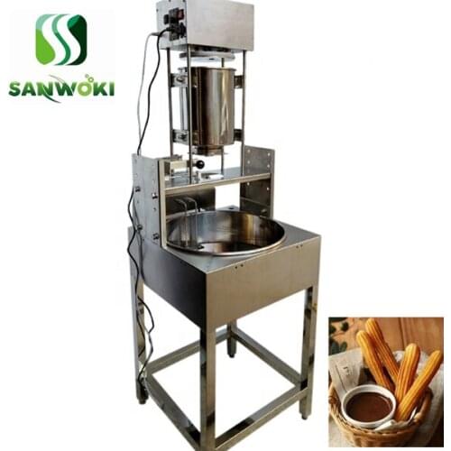 10L capacity churro filler machine oil strip making machine Churros Maker Fried dough sticks Latin fruit maker machine