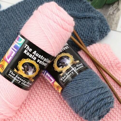 100g Fluff Line Scarves Medium Lines Hand-Knitted Coat Coarse Wool niu nai mian bang zhen xian Sue Fluff Line